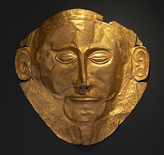 Masque d'Agamemon (en vérité antérieur, 1550-1500 avant notre ère)